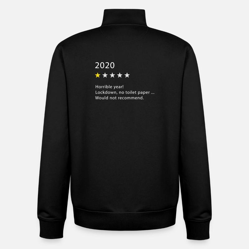 2020 - Sweat zippé unisexe en coton bio Stanley/Stella - noir