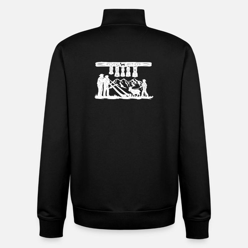 Glockenklang_white - Unisex Organic Zip Sweatshirt von Stanley/Stella - Schwarz
