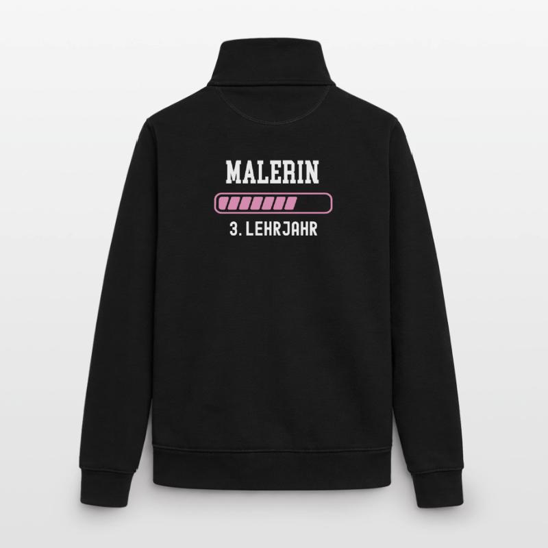 Painter training 3rd year apprenticeship third year apprenticeship Unisex Organic Zip Sweatshirt by Stanley/Stella