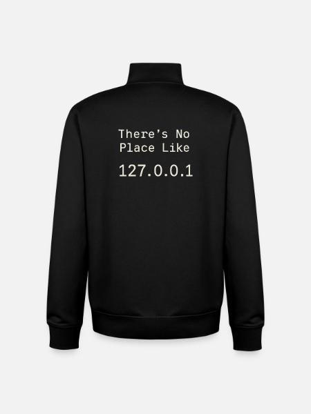 Nothing beats localhost - Unisex Organic Zip Sweatshirt by Stanley/Stella - black