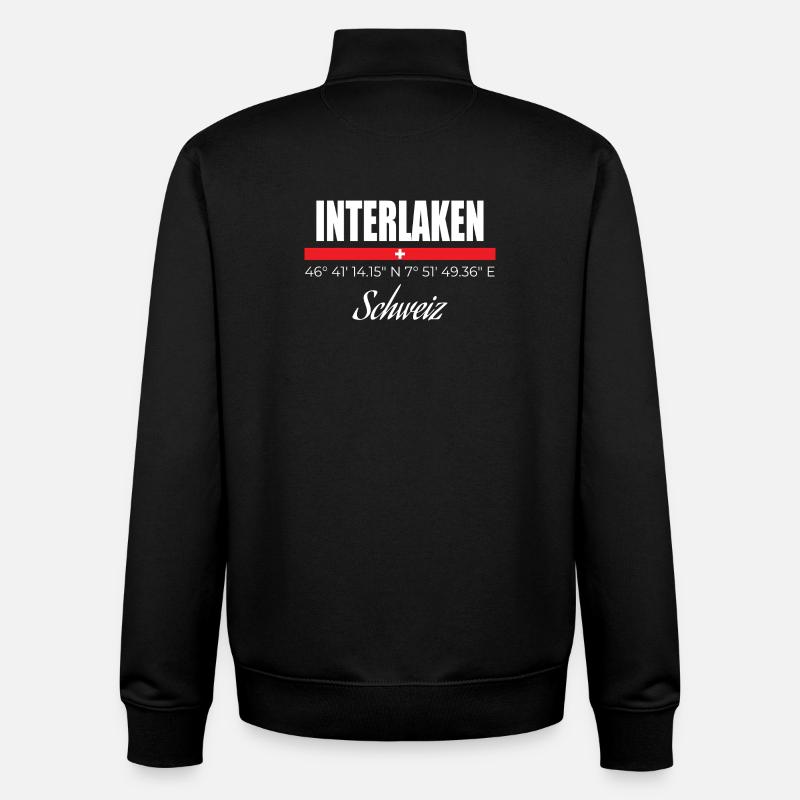 Interlaken - Unisex Organic Zip Sweatshirt by Stanley/Stella - black