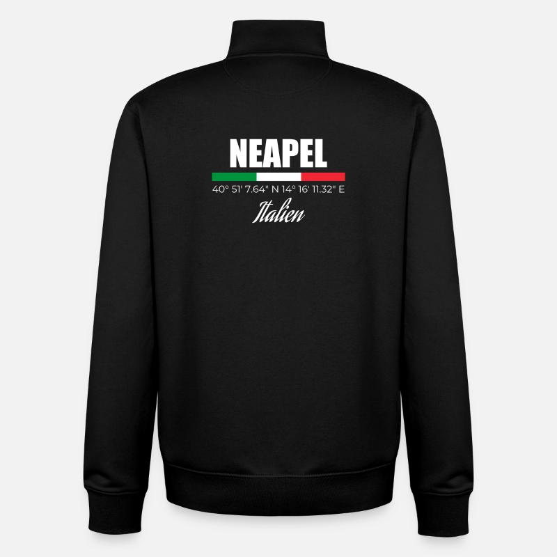 Naples - Sweat zippé unisexe en coton bio Stanley/Stella - noir