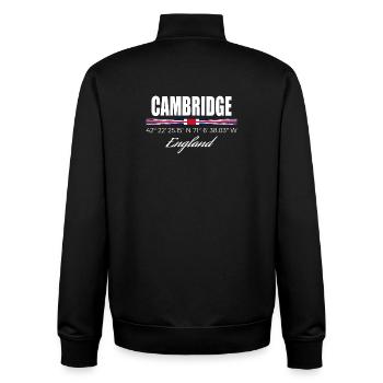 Cambridge - Unisex Organic Zip Sweatshirt von Stanley/Stella - Schwarz - Hinten - AI Model Male 185 light (185cm)