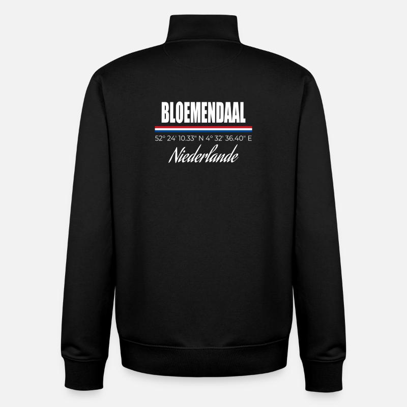 Bloemendaal - Unisex Organic Zip Sweatshirt von Stanley/Stella - Schwarz