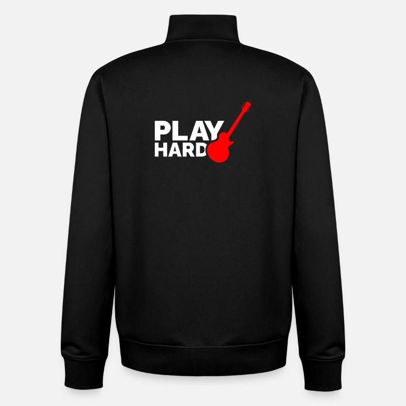 Play Hard - Unisex Organic Zip Sweatshirt von Stanley/Stella - Schwarz
