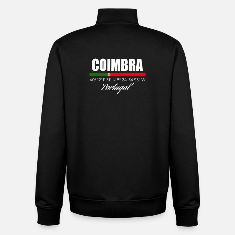 Coimbra - Unisex Organic Zip Sweatshirt by Stanley/Stella - black