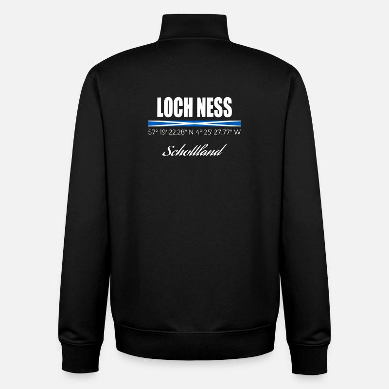 Loch Ness - Unisex Organic Zip Sweatshirt von Stanley/Stella - Schwarz