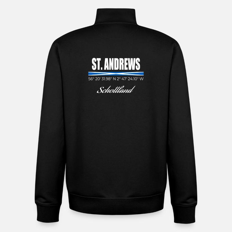 St. Andrews - Unisex Organic Zip Sweatshirt von Stanley/Stella - Schwarz