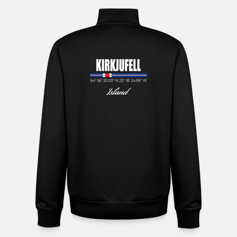 Kirkjufell - Unisex Organic Zip Sweatshirt by Stanley/Stella - black