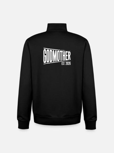 Gottmutter Est.2026 Grafik - Unisex Organic Zip Sweatshirt von Stanley/Stella - Schwarz