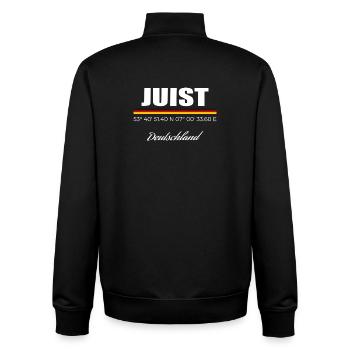 Juist - Unisex Organic Zip Sweatshirt von Stanley/Stella - Schwarz - Hinten - AI Model Male 185 light (185cm)