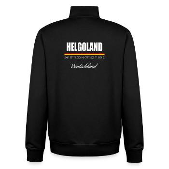 Helgoland - Unisex Organic Zip Sweatshirt von Stanley/Stella - Schwarz - Hinten - AI Model Male 185 light (185cm)