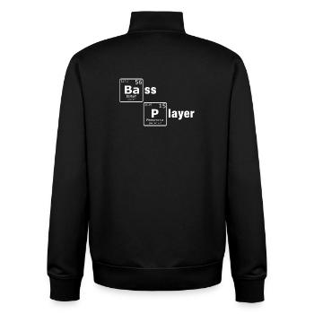 Bass Player PSE Periodensystem Elemente Nerd - Unisex Organic Zip Sweatshirt von Stanley/Stella - Schwarz - Hinten - AI Model Male 185 light (185cm)