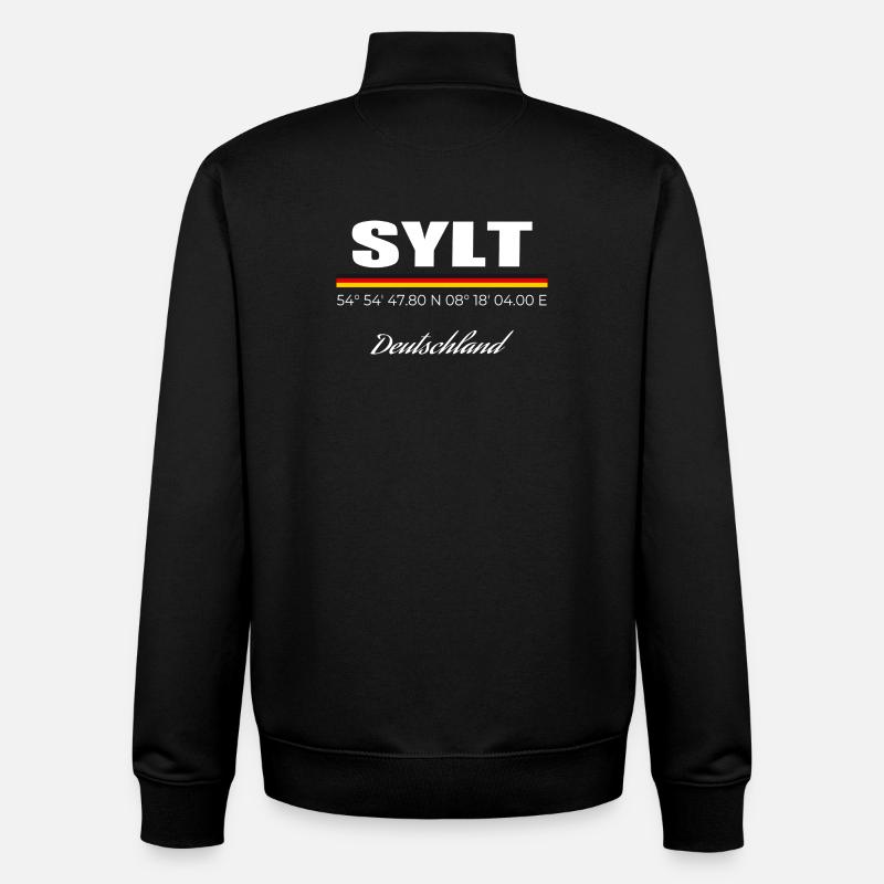 Sylt - Unisex Organic Zip Sweatshirt von Stanley/Stella - Schwarz