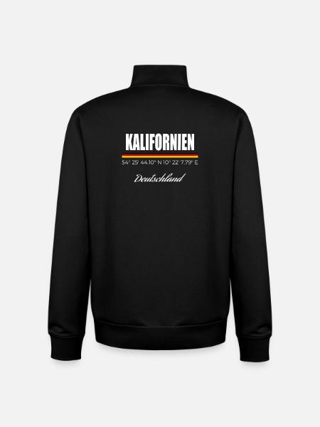 Kalifornien - Unisex Organic Zip Sweatshirt von Stanley/Stella - Schwarz