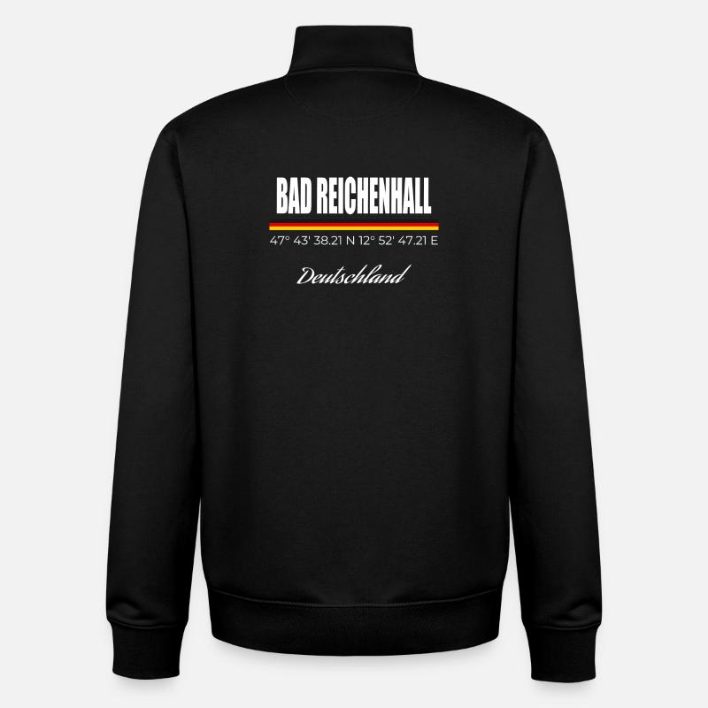 Bad Reichenhall - Unisex Organic Zip Sweatshirt von Stanley/Stella - Schwarz
