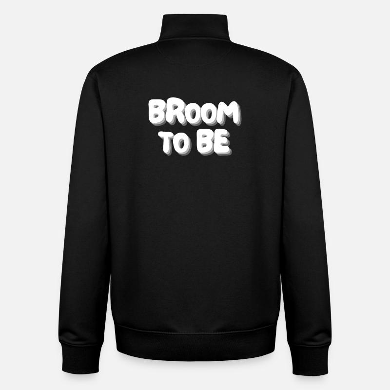 broom to be - Unisex Organic Zip Sweatshirt by Stanley/Stella - black