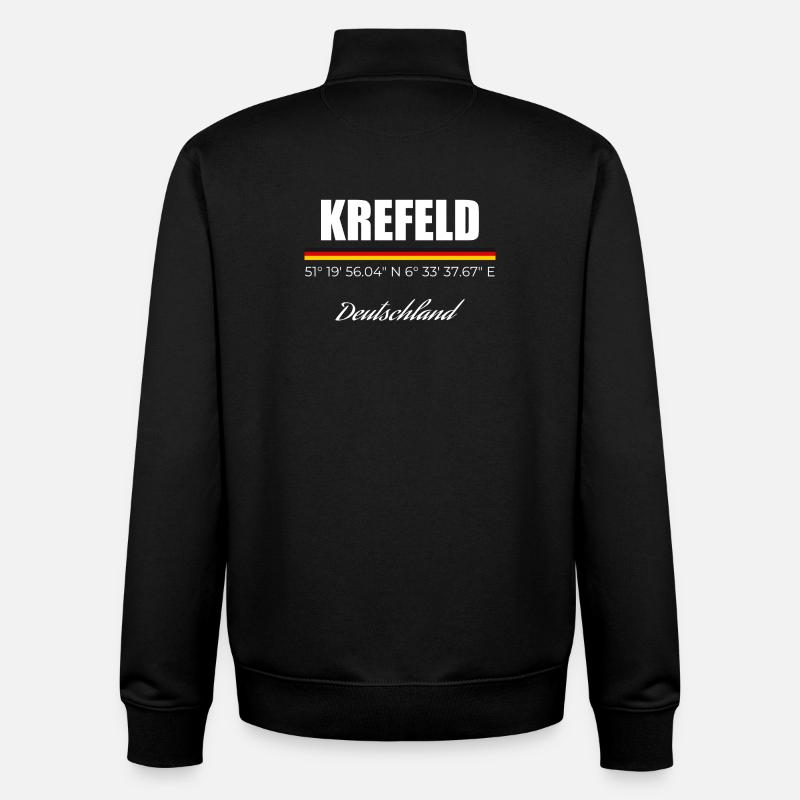 Krefeld - Unisex Organic Zip Sweatshirt von Stanley/Stella - Schwarz