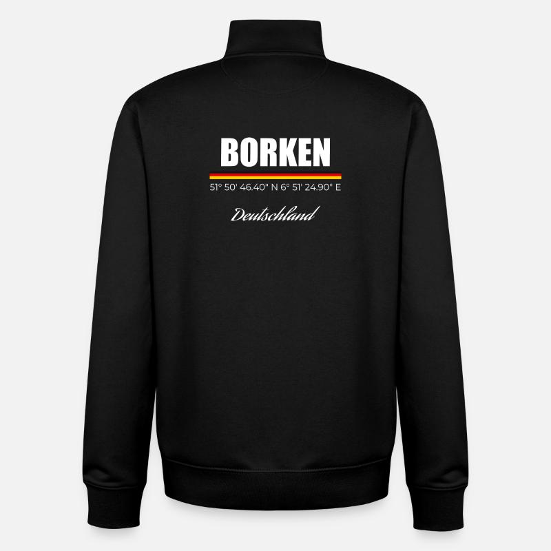 Borken - Unisex Organic Zip Sweatshirt von Stanley/Stella - Schwarz