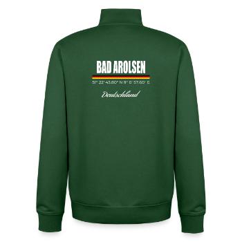 Bad Arolsen - Unisex Organic Zip Sweatshirt von Stanley/Stella - Flaschengrün - Hinten - AI Model Male 185 dark (185cm)