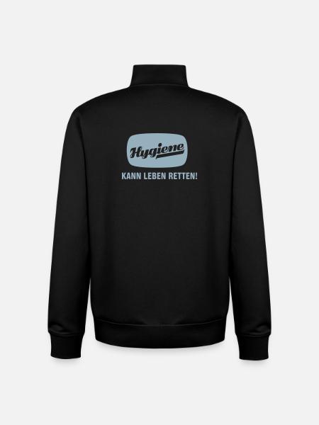 Hygiene can save lives! - Unisex Organic Zip Sweatshirt by Stanley/Stella - black