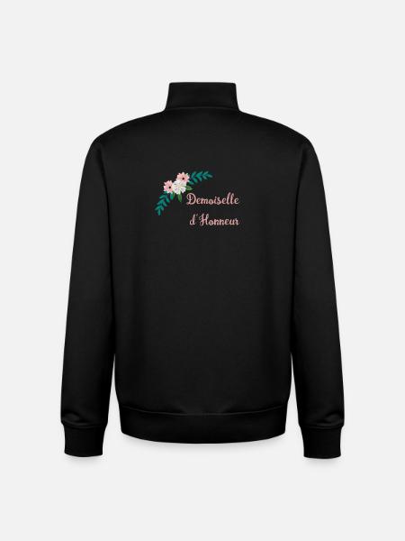 Bridesmaid - Bucolic Collection - Unisex Organic Zip Sweatshirt by Stanley/Stella - black