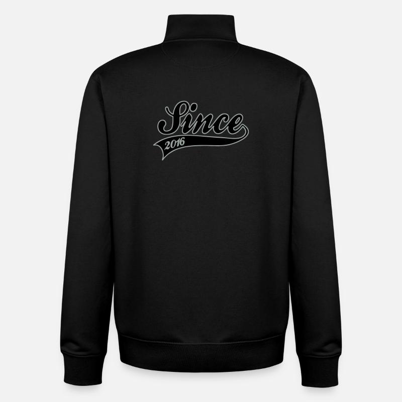 since 2016 - Unisex Organic Zip Sweatshirt by Stanley/Stella - black