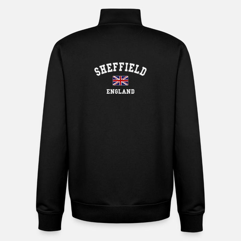 Sheffield - Sweat zippé unisexe en coton bio Stanley/Stella - noir