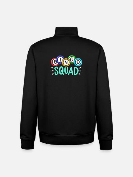 Bingo Sqad Game - Unisex Organic Zip Sweatshirt by Stanley/Stella - black