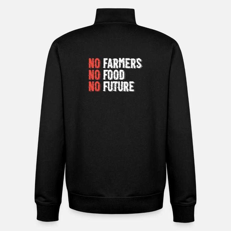 Illustration de l’agriculture durable - Sweat zippé unisexe en coton bio Stanley/Stella - noir