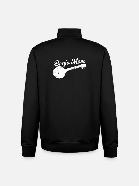 Maman joueuse de banjo - Sweat zippé unisexe en coton bio Stanley/Stella - noir