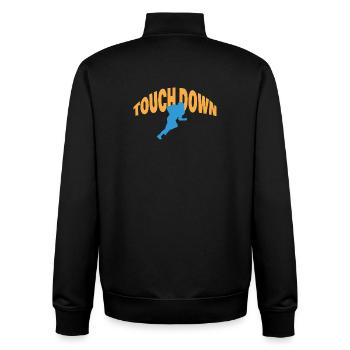 TOUCH DOWN - Unisex Organic Zip Sweatshirt von Stanley/Stella - Schwarz - Hinten - AI Model Male 185 light (185cm)