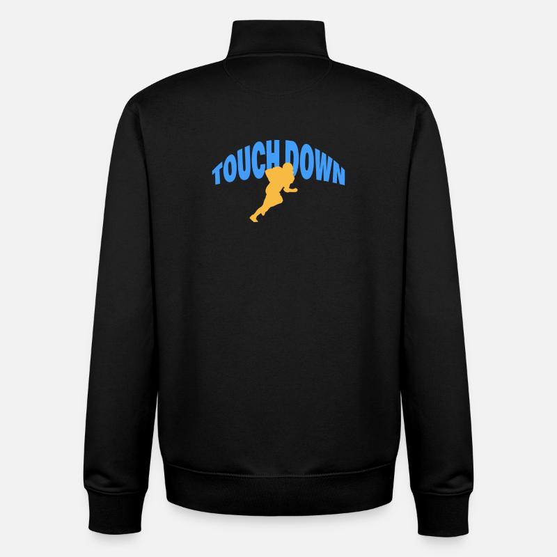 TOUCH DOWN - Unisex Organic Zip Sweatshirt von Stanley/Stella - Schwarz