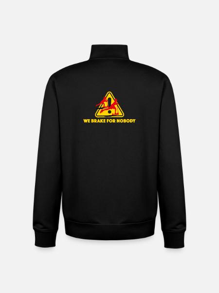 Scooter at full speed - Unisex Organic Zip Sweatshirt by Stanley/Stella - black