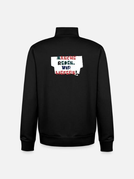 Talk & Act! - Unisex Organic Zip Sweatshirt by Stanley/Stella - black
