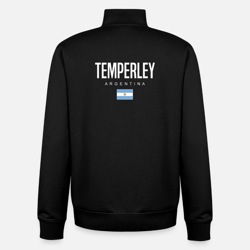 Temperley Argentinien Argentinier - Unisex Organic Zip Sweatshirt von Stanley/Stella - Schwarz