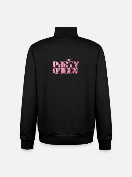 Party Queen Glitzer Text - Unisex Organic Zip Sweatshirt von Stanley/Stella - Schwarz