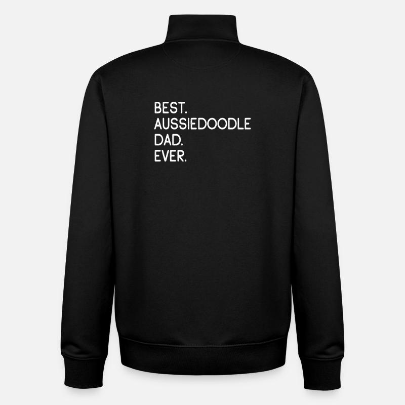 Aussiedoodle Aussie-Poo AussiePoo Dog Owner - Unisex Organic Zip Sweatshirt by Stanley/Stella - black