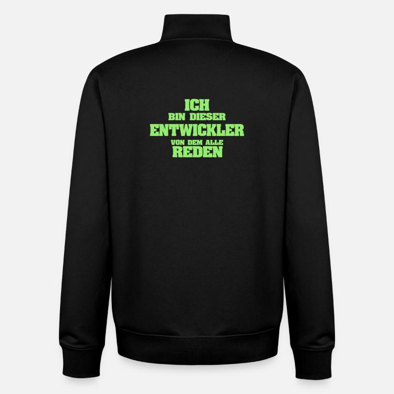 Le développement en tant que profession - Sweat zippé unisexe en coton bio Stanley/Stella - noir