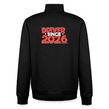 Driving License 2026 Driving Test Driving License Test - Unisex Organic Zip Sweatshirt by Stanley/Stella - black - Back - AI Model Male 185 light (185cm)