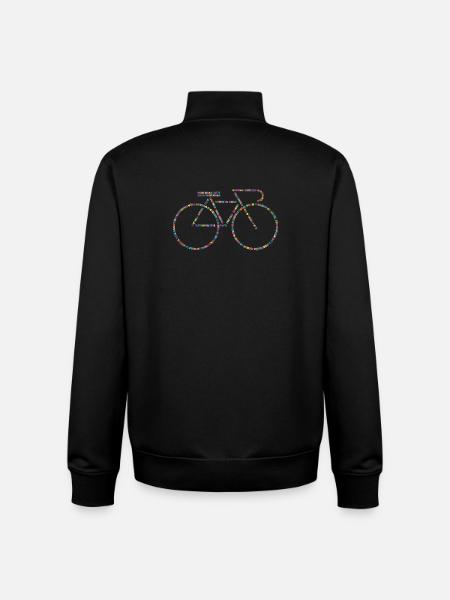 Bicycle languages V0 - Unisex Organic Zip Sweatshirt by Stanley/Stella - black