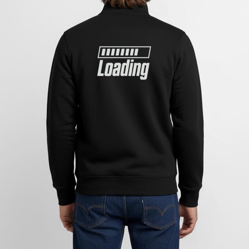 Loading Loading Bar Unisex Organic Zip Sweatshirt by Stanley/Stella