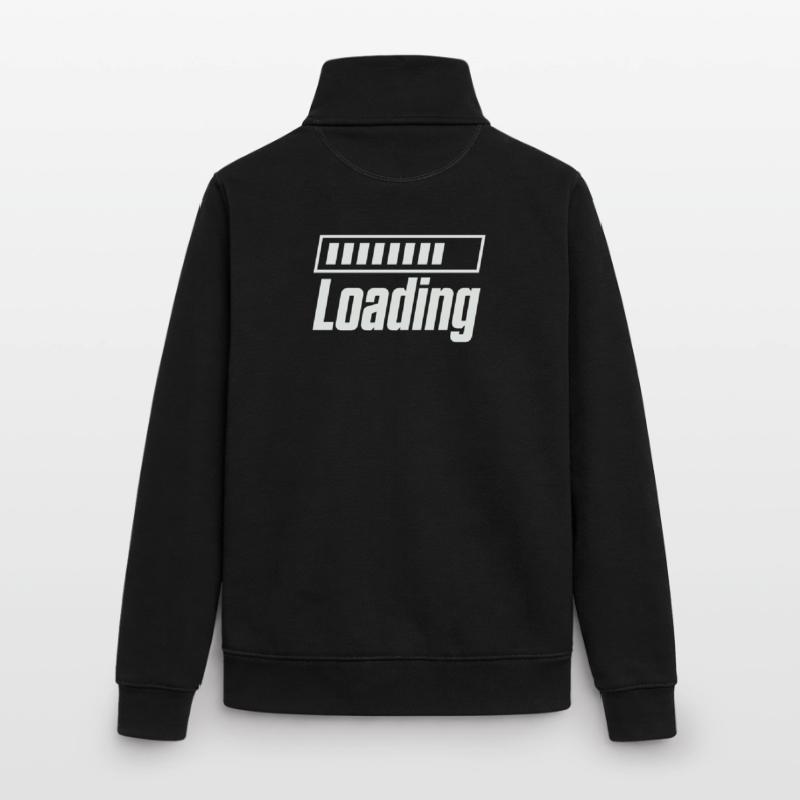Loading Loading Bar Unisex Organic Zip Sweatshirt by Stanley/Stella