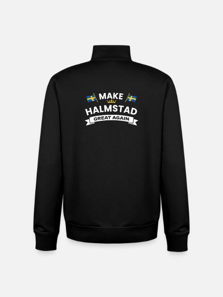 Halmstad City Pride Flags - Unisex Organic Zip Sweatshirt by Stanley/Stella - black