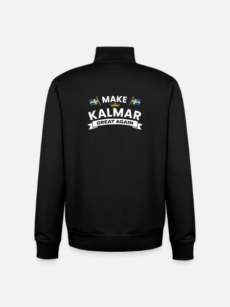 Making Kalmar great again - Unisex Organic Zip Sweatshirt by Stanley/Stella - black