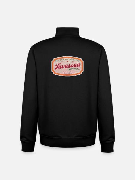 Tavascan Spain Alpine Label - Unisex Organic Zip Sweatshirt by Stanley/Stella - black