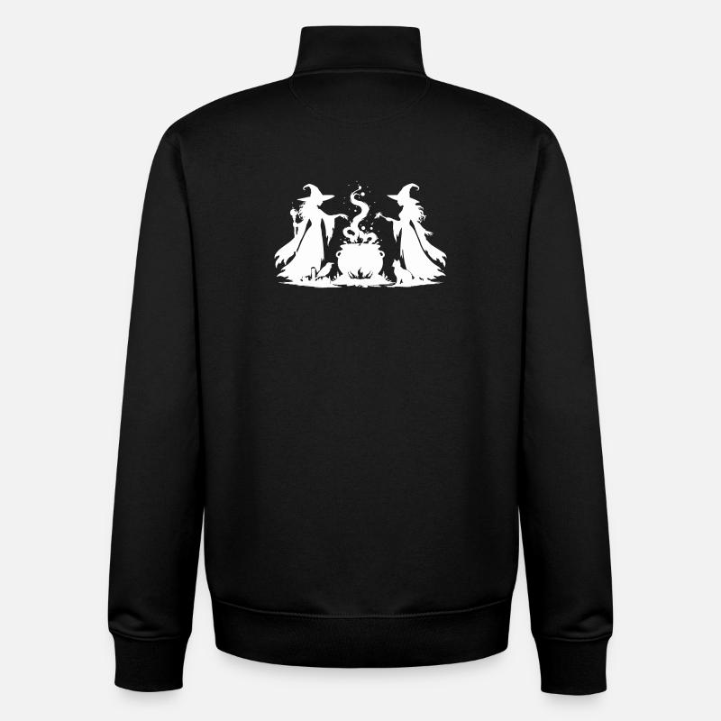 Witches' cauldron - Unisex Organic Zip Sweatshirt by Stanley/Stella - black
