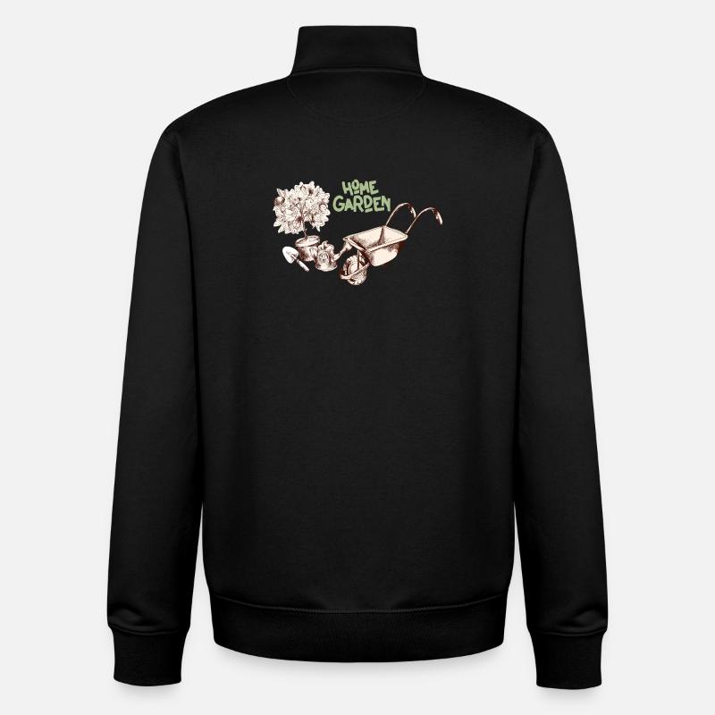 Haus Garten  - Unisex Organic Zip Sweatshirt von Stanley/Stella - Schwarz