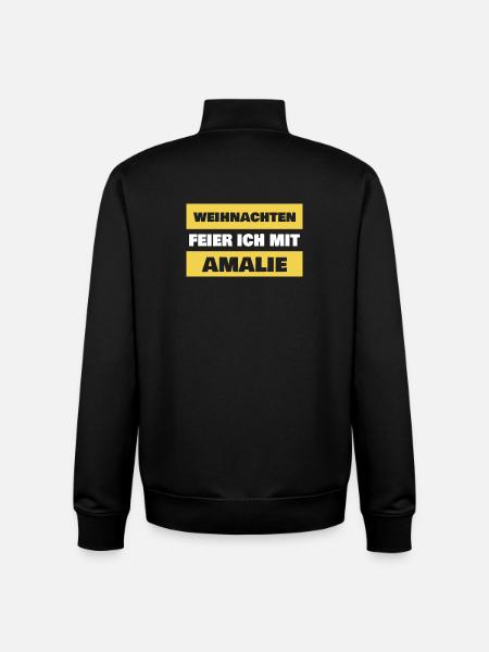 Geschenk für Amalie - Unisex Organic Zip Sweatshirt von Stanley/Stella - Schwarz