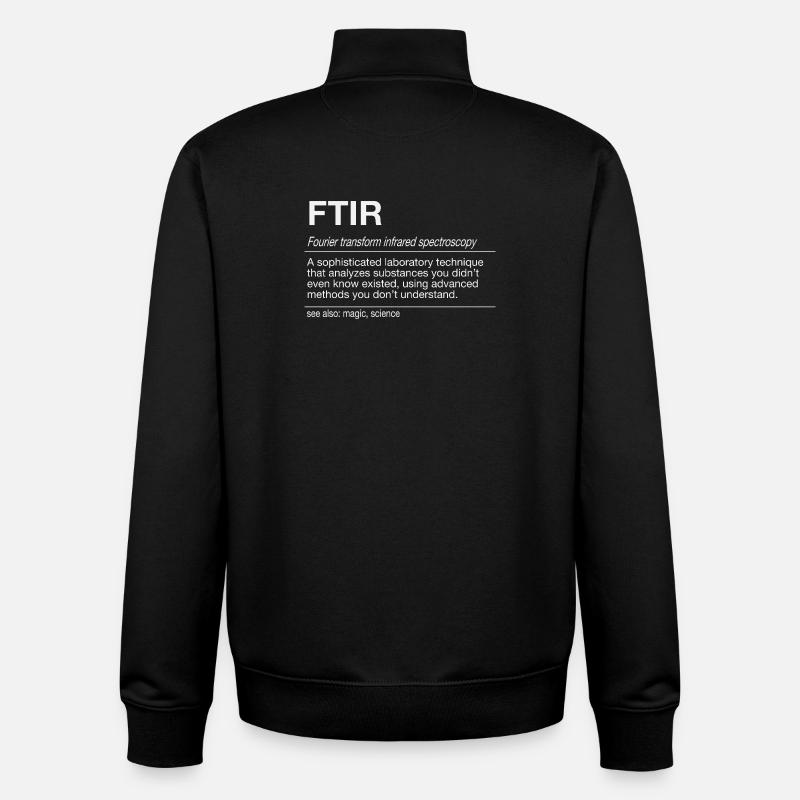FTIR Spectroscopy Analysis Spectrometer - Unisex Organic Zip Sweatshirt by Stanley/Stella - black